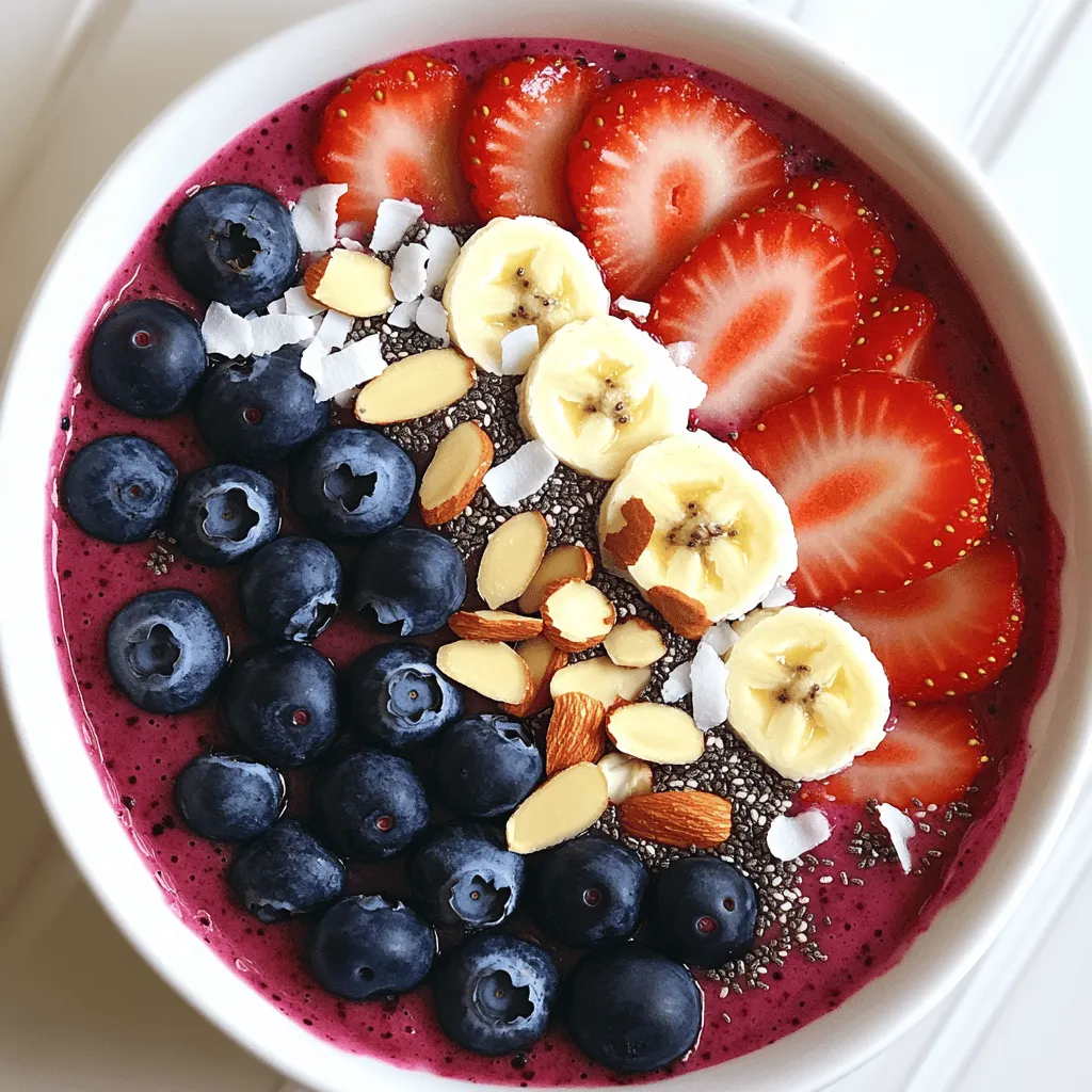 Berry Smoothie Bowl Nahrhafte und Einfache Rezeptidee