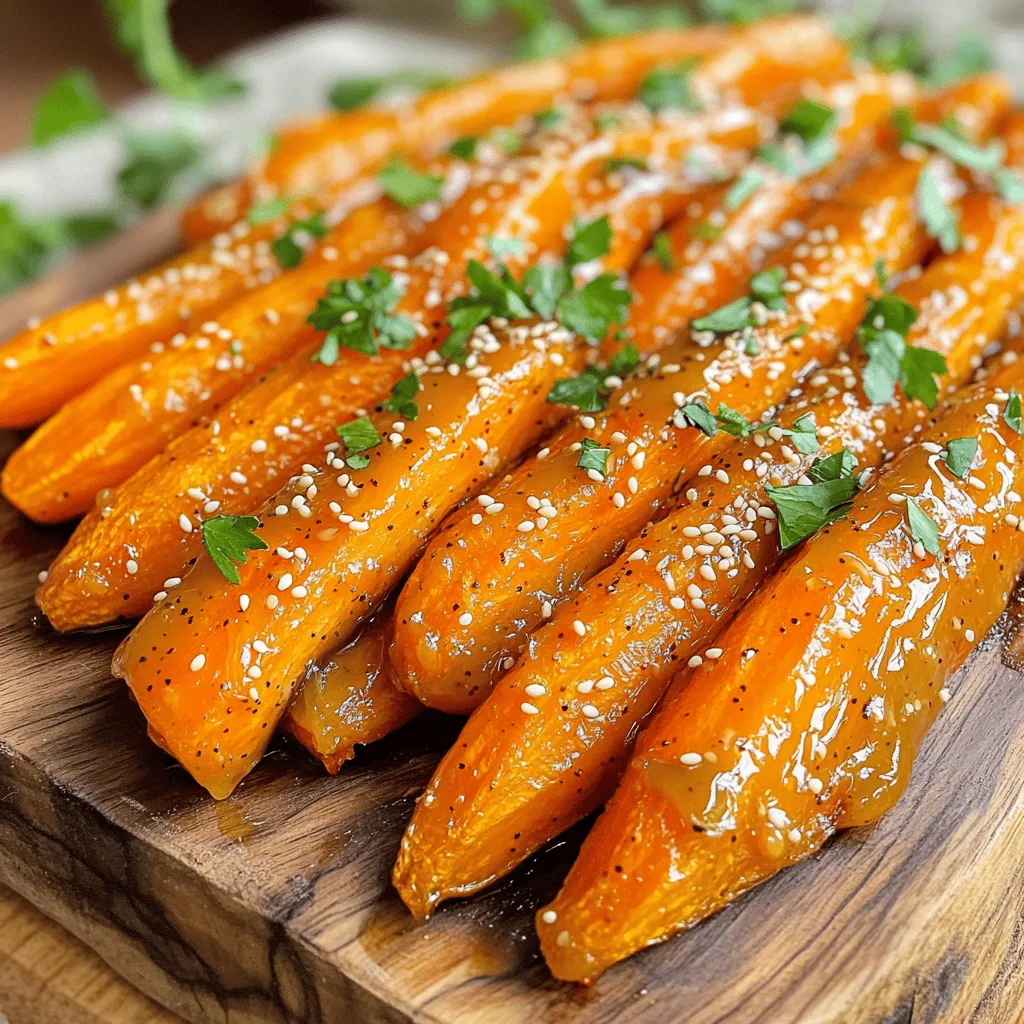Tahini Maple Roasted Carrots Einfache und köstliche Idee