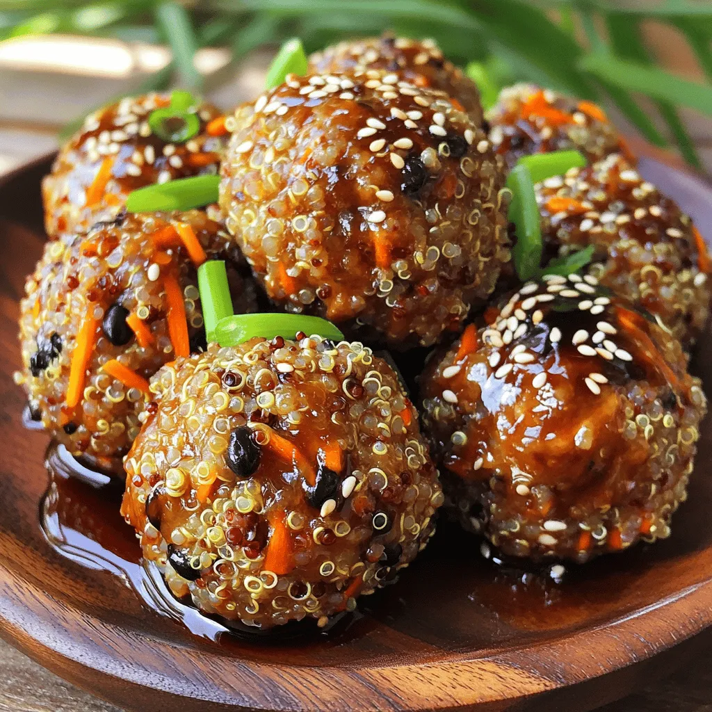 Teriyaki Glazed Meatless Meatballs Leckere und gesunde Köstlichkeit