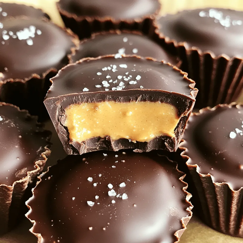 Vegan Chocolate Peanut Butter Cups Köstlicher Genuss