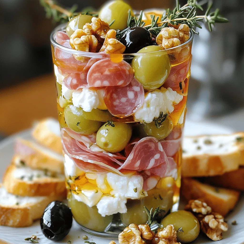 Weinglas Charcuterie Topper Einfach und Kreativ Anrichten