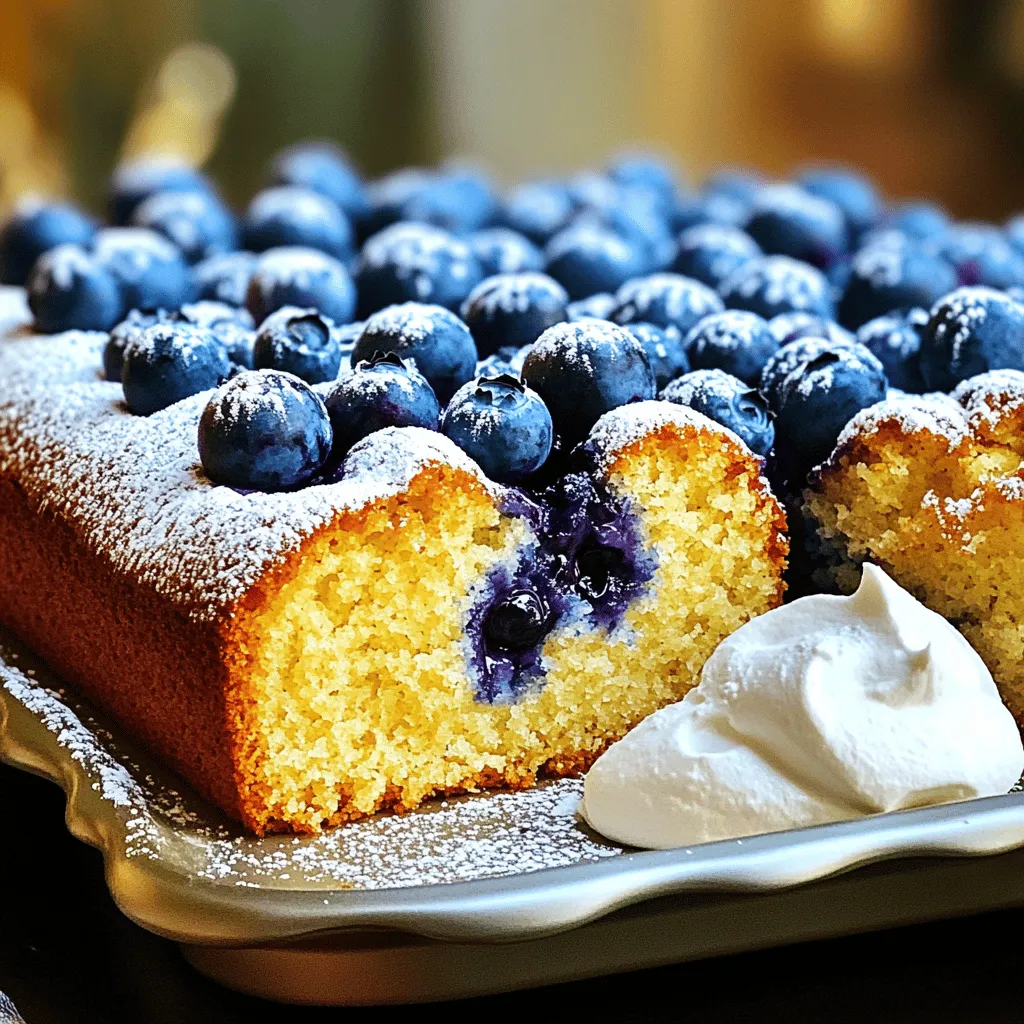 Blaubeer Frühstückskuchen Rezept Einfach und Lecker