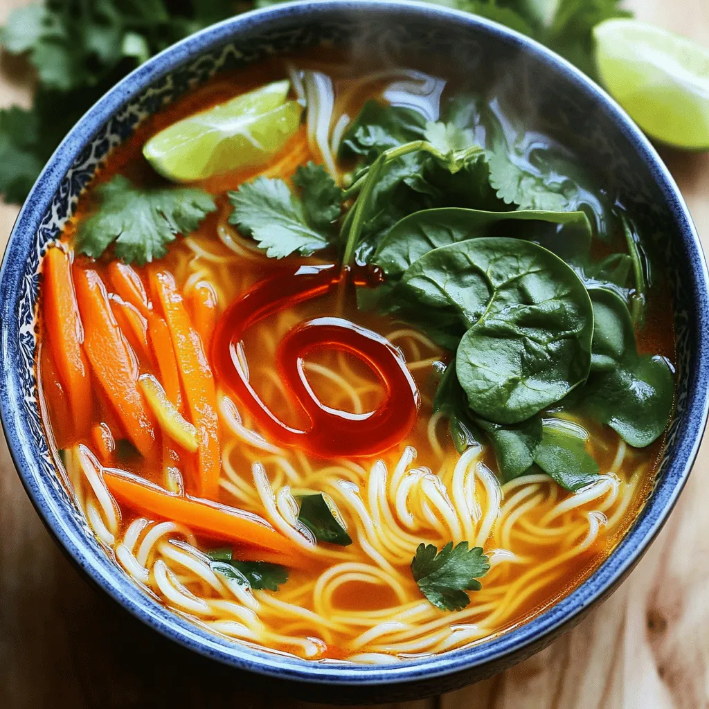 Spicy Sriracha Noodle Soup für scharfe Liebhaber