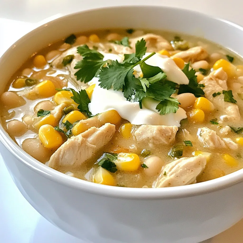 Cremiger Knoblauch-Hühnchen-Chili Einfaches Rezept