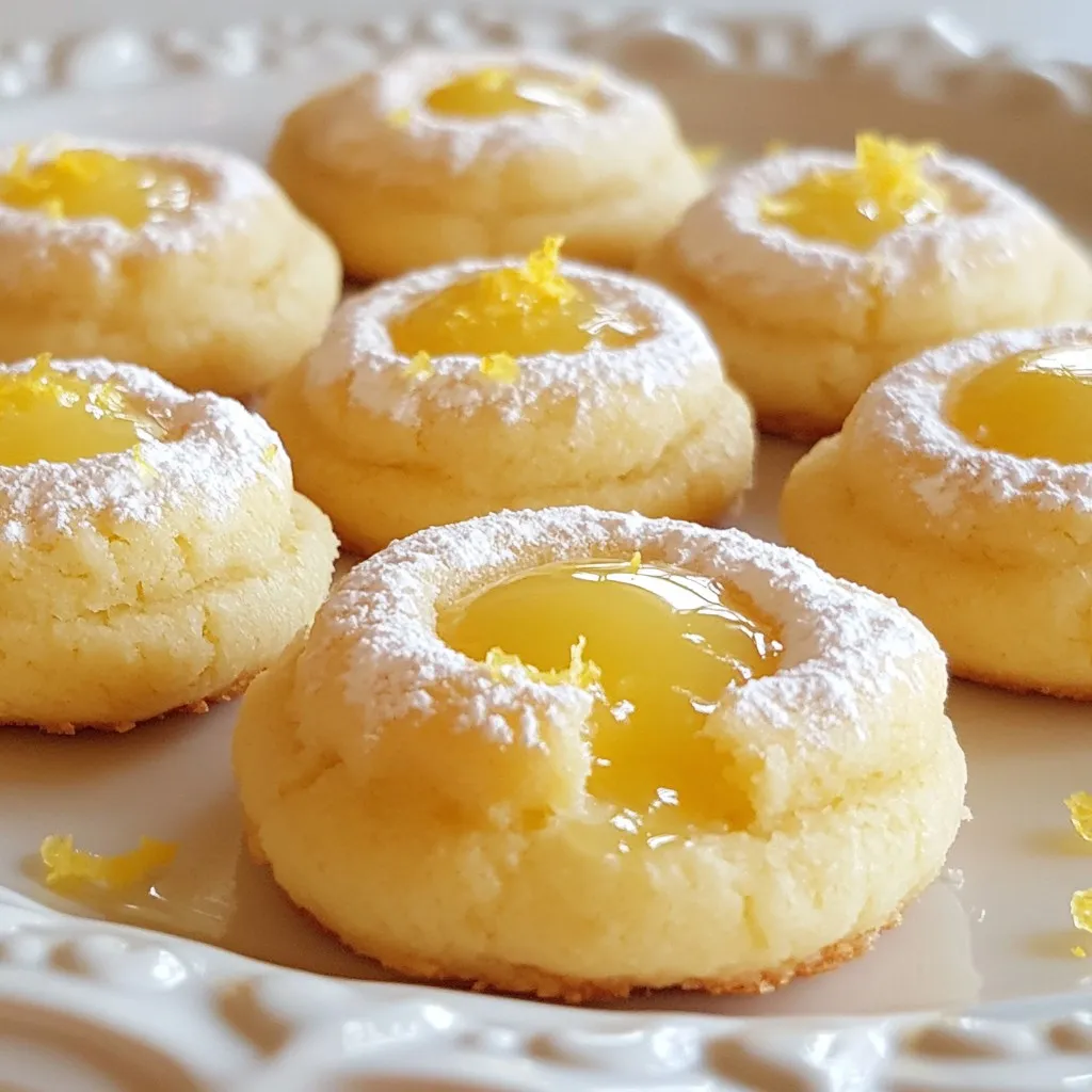 Lemon Curd Thumbprint Cookies Einfache Genussmomente