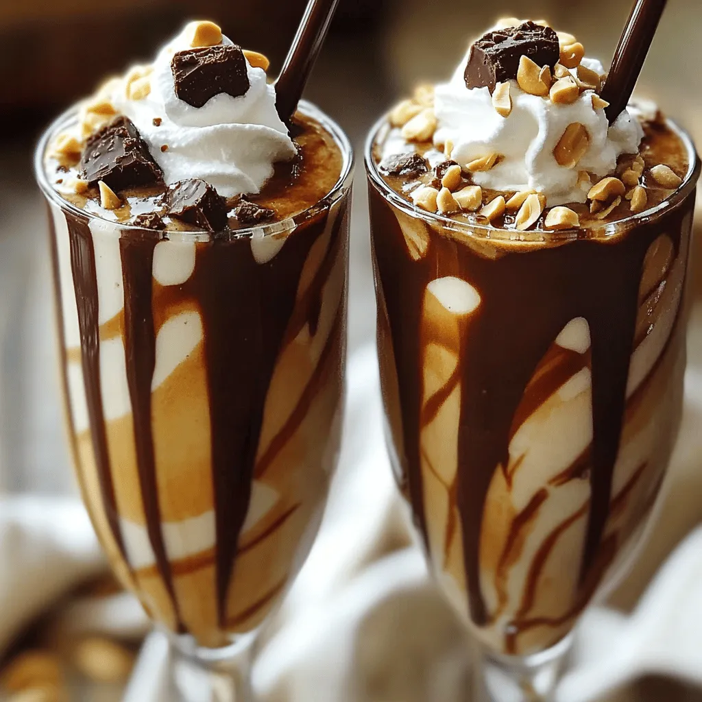 Einfache Snickers Milchshake cremiger Genuss zum Nachmachen