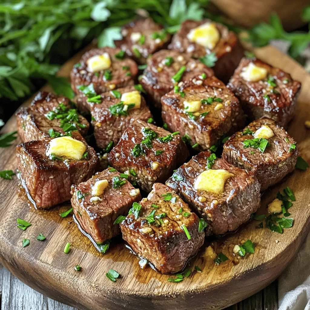 Air Fryer Garlic Butter Steak Bites Leckeres Rezept