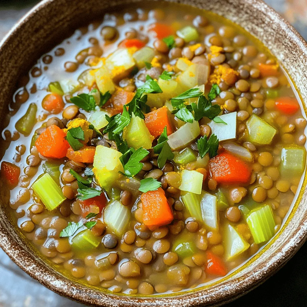 Spiced Lentil Soup Einfache und nahrhafte Mahlzeit