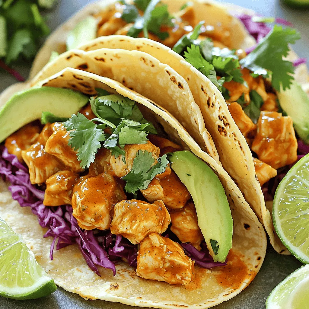Sriracha Lime Chicken Tacos Schnelle und köstliche Mahlzeit