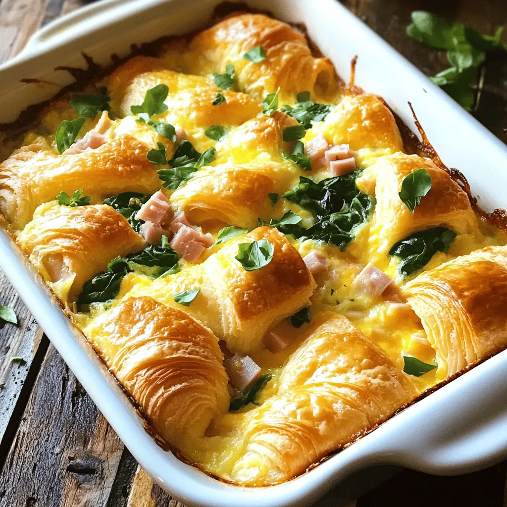 Overnight Croissant Breakfast Casserole Einfaches Rezept