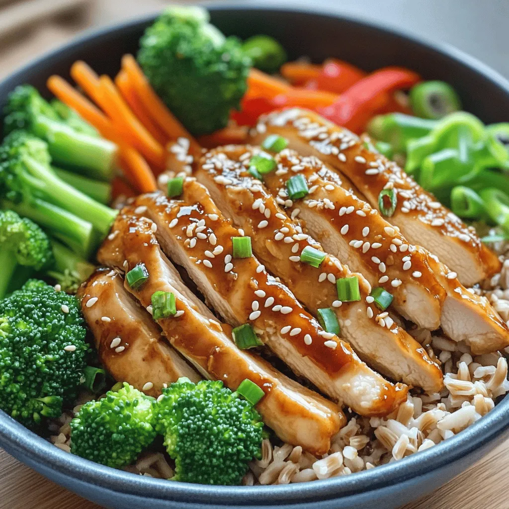 Teriyaki Chicken Bowls Gesunde und schmackhafte Mahlzeit