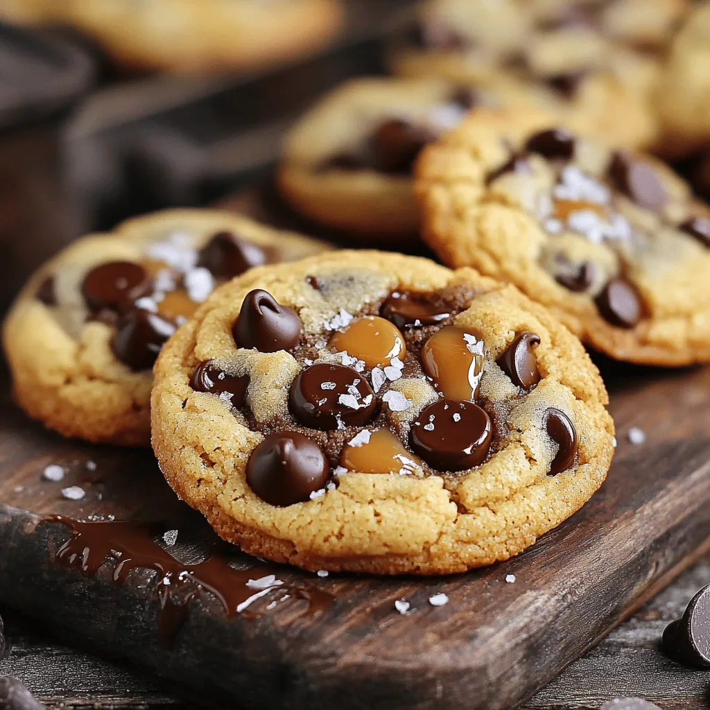 Salted Caramel Chocolate Chip Cookies Köstlicher Genuss