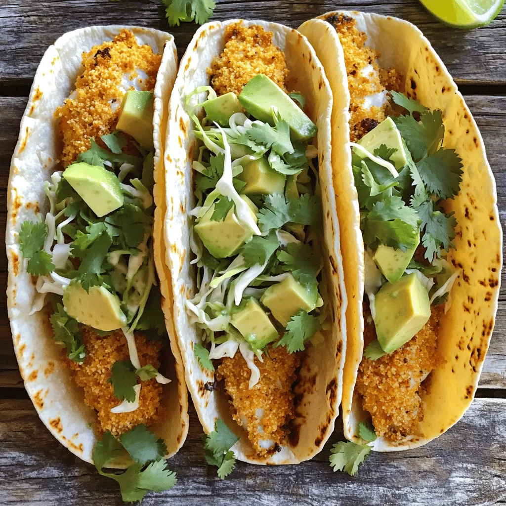 Crispy Baked Fish Tacos Einfaches und Leckeres Rezept