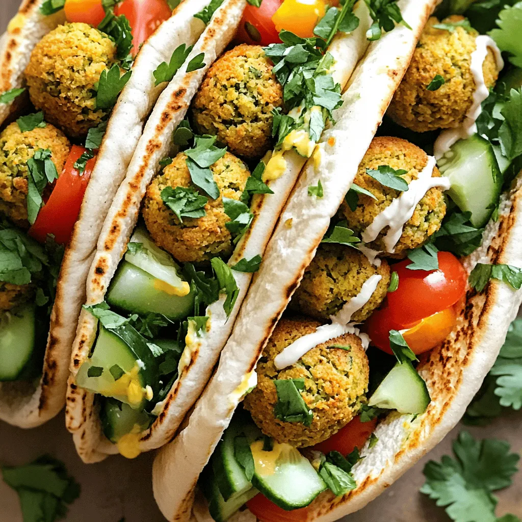 Crispy Baked Falafel Pitas Einfach und Lecker Genießen
