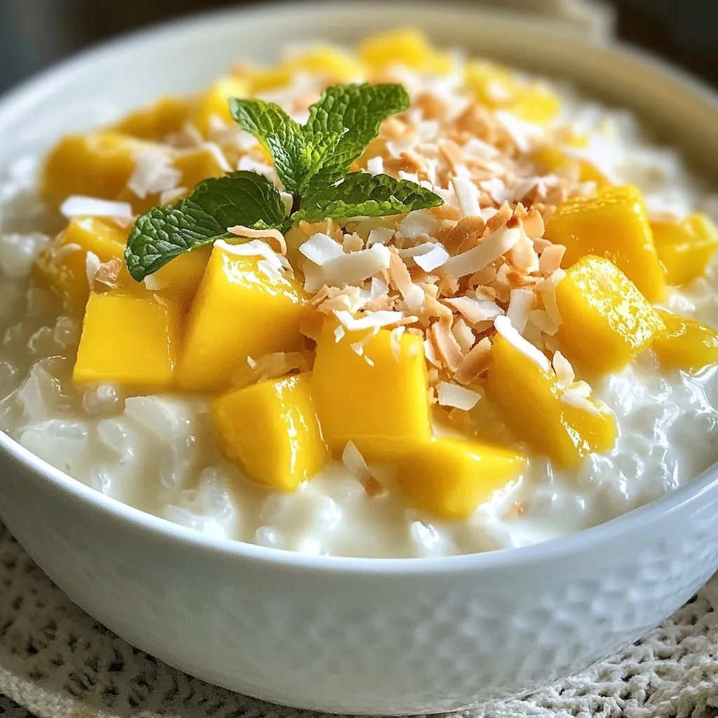 Coconut Mango Rice Pudding Cremig und Köstlich