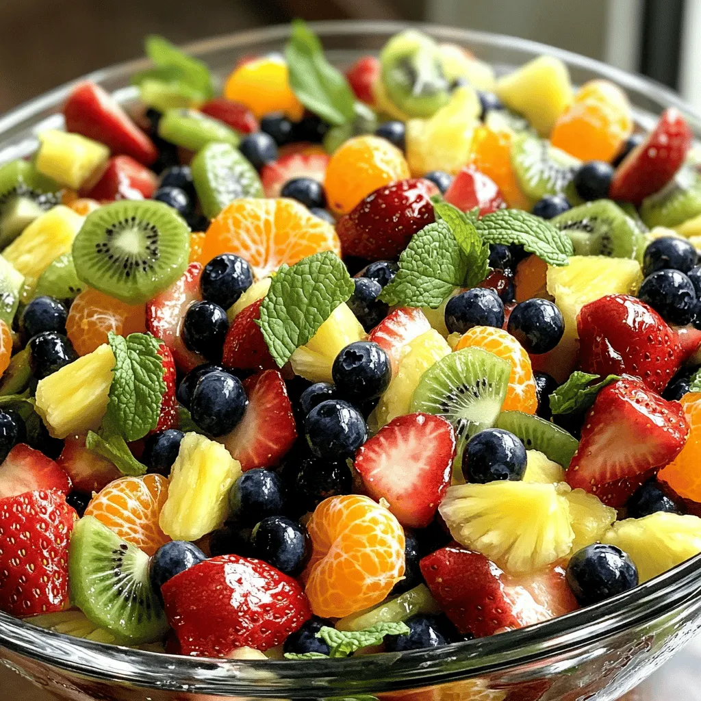 Honey Lime Fruit Salad Fruchtige Geschmacksexplosion