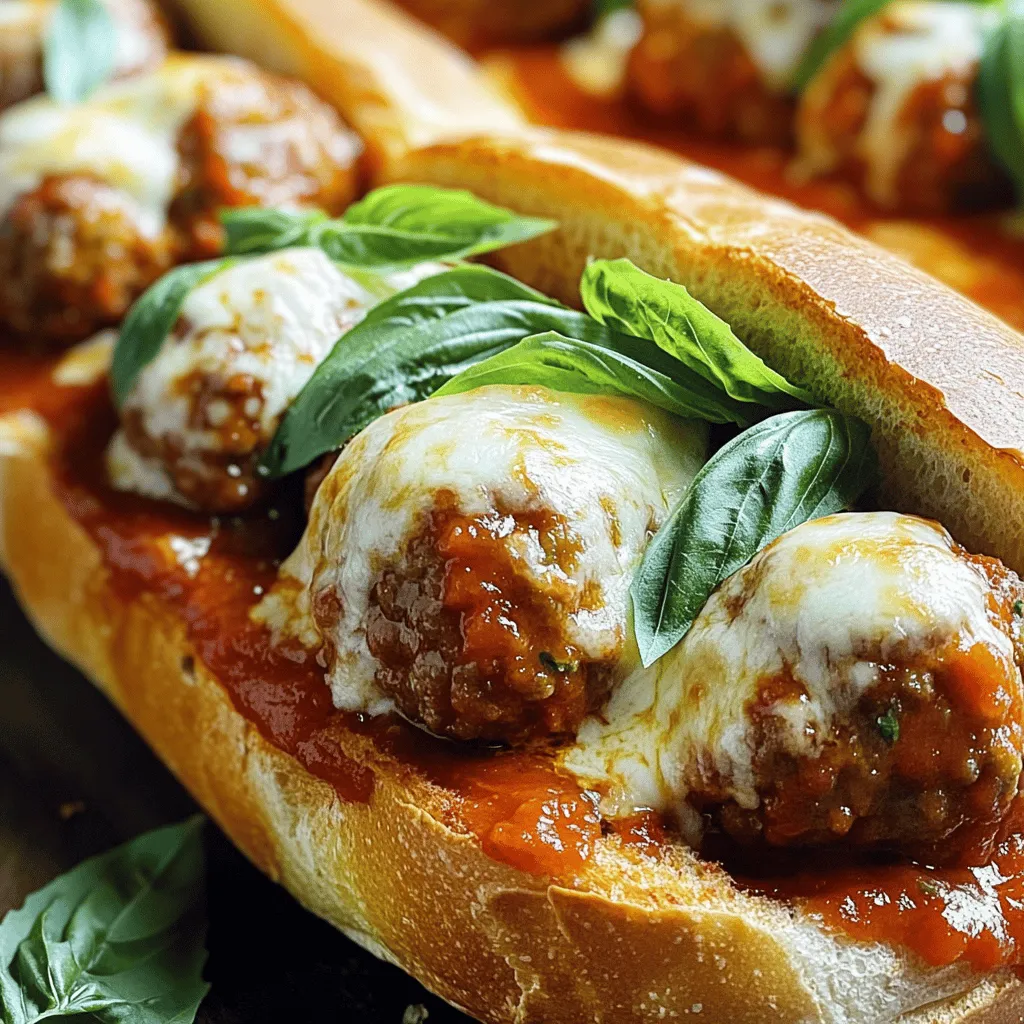 Köstliche Homemade Savory Meatball Subs Rezept