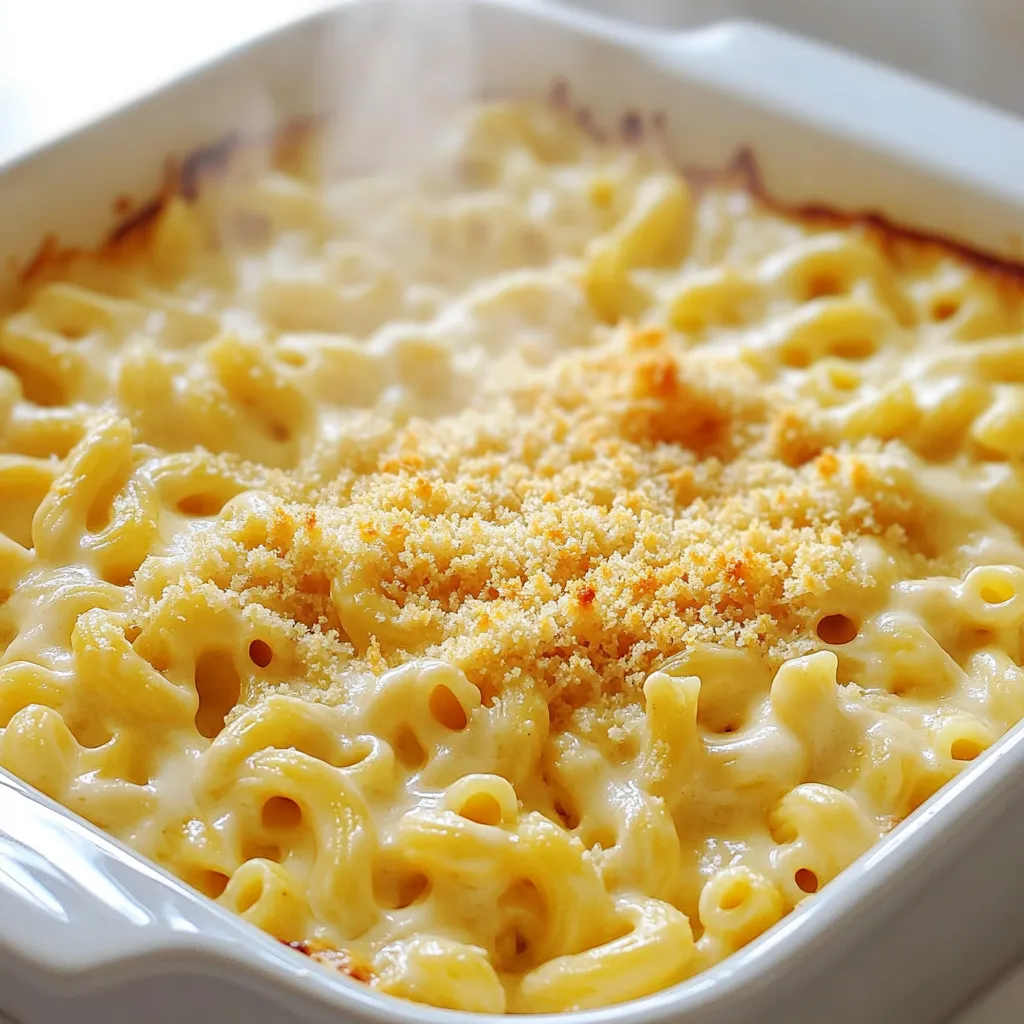 Cremige weiße Cheddar Mac &#038; Cheese lecker genießen