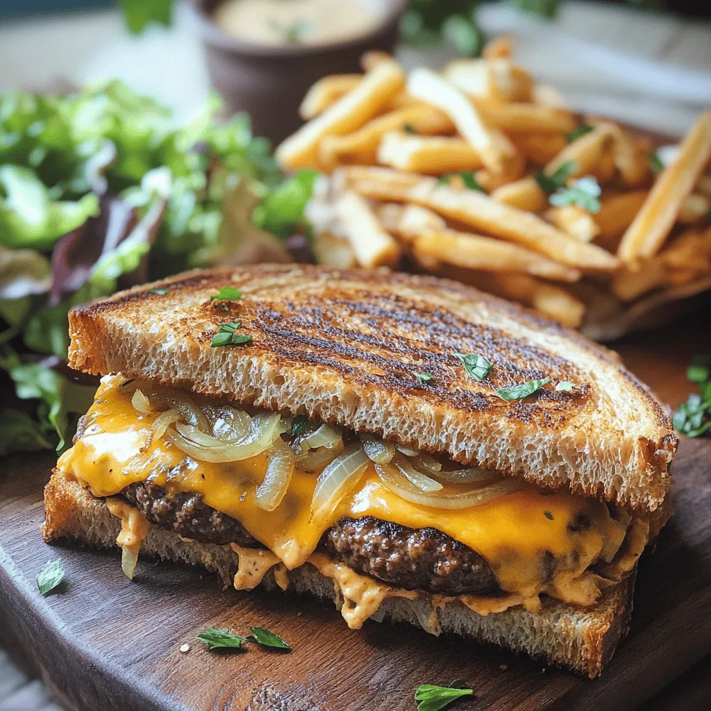 Für deine Patty Melts brauchst du: