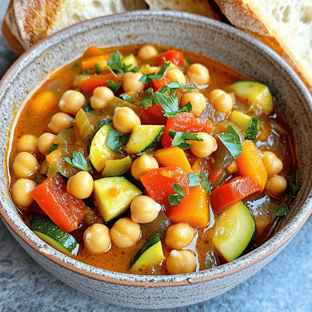 Moroccan Chickpea Stew Vielseitig und Köstlich Zubereiten