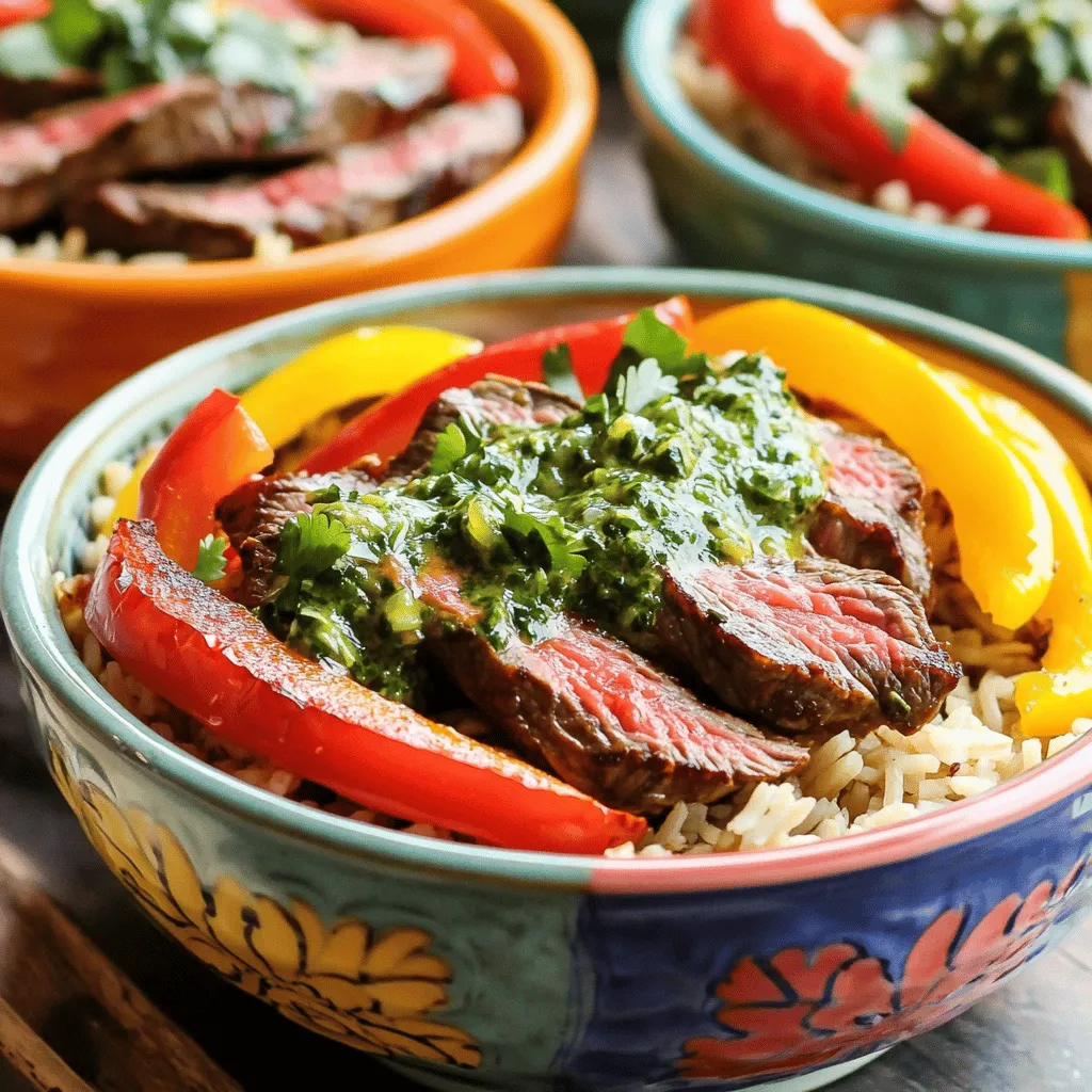 Sheet-Pan Chimichurri Steak Fajita Bowls Rezept