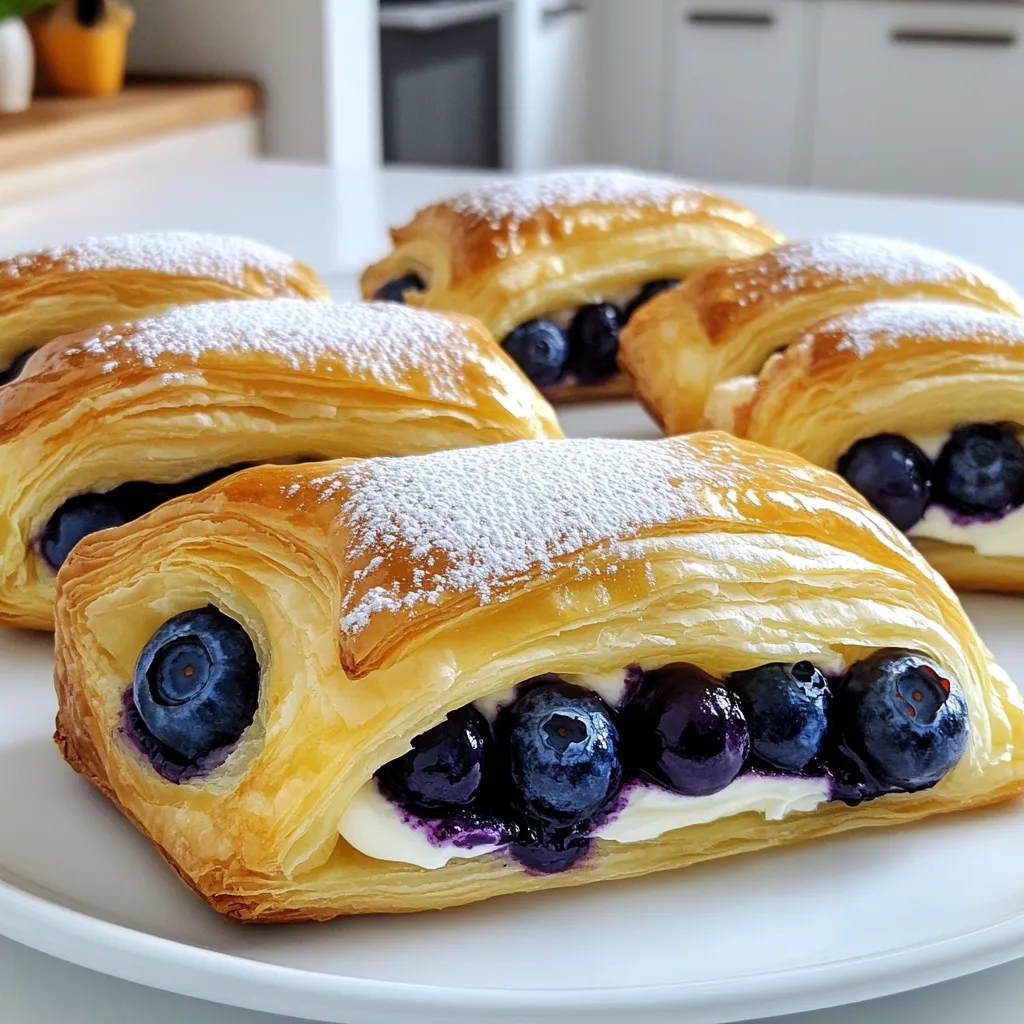 Heidelbeer-Cremekäse-Danishs Einfach und Lecker