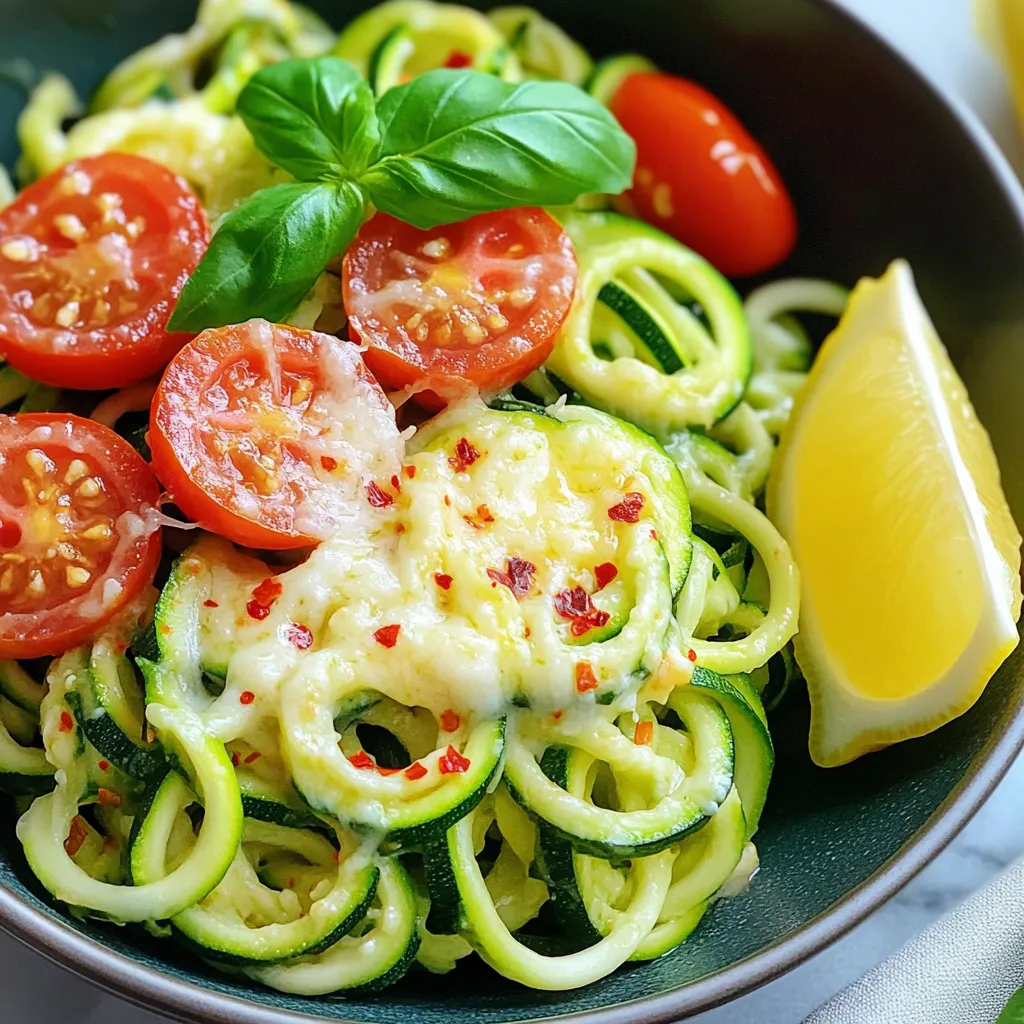 Minute Garlic Parmesan Zoodle Bowls Einfach Genießen