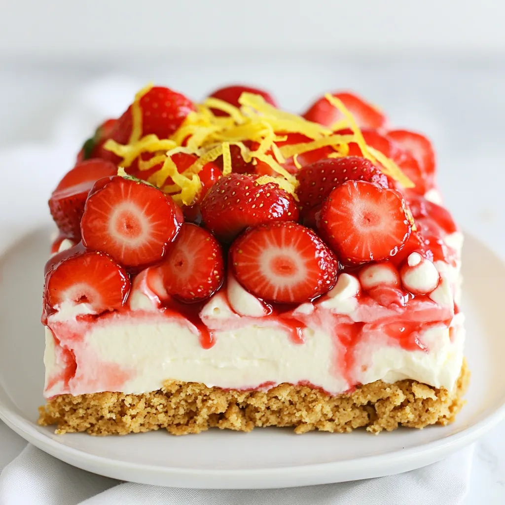 Strawberry Cheesecake Icebox Cake Einfache Rezeptidee