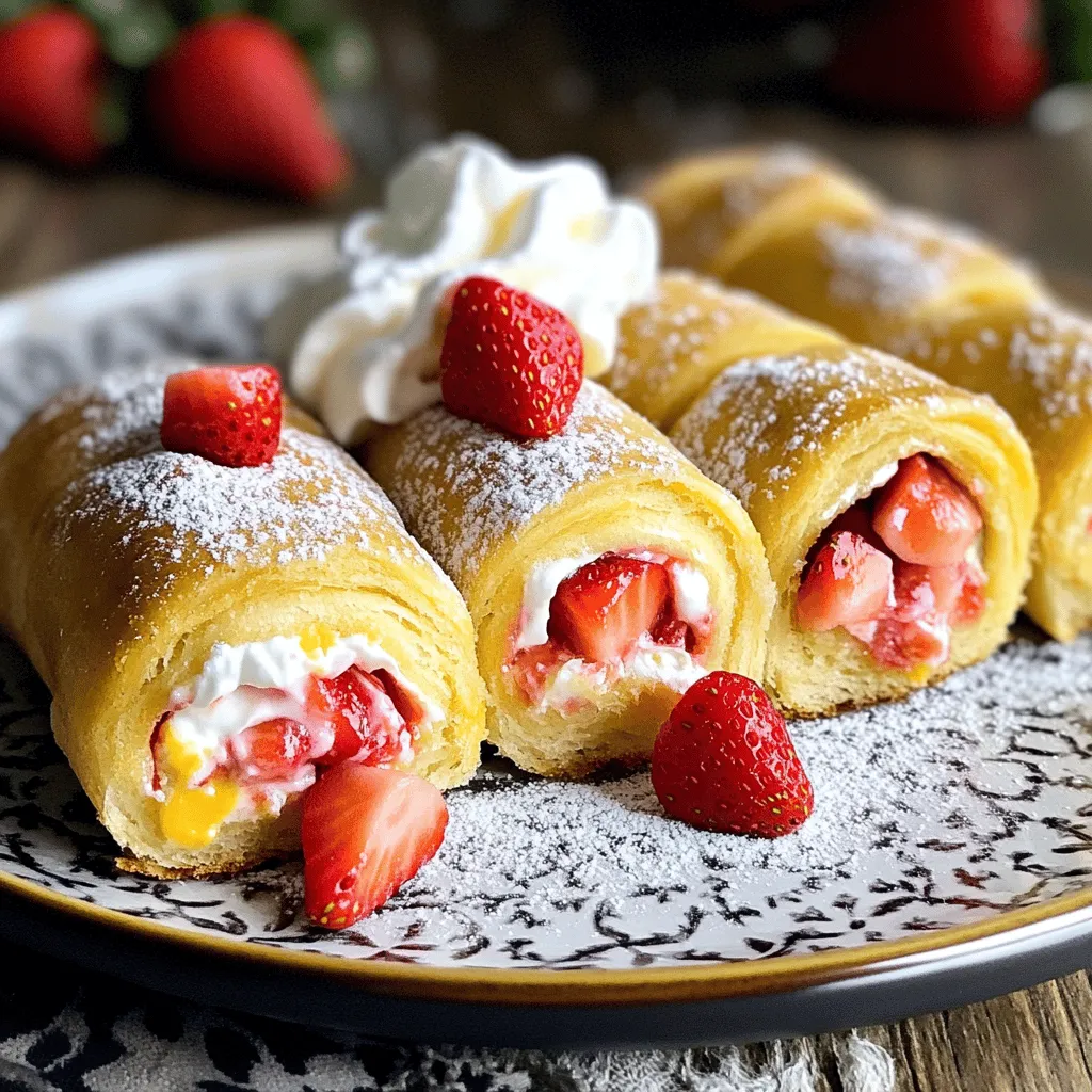 Homemade Strawberry Cheesecake Sweet Rolls Rezept