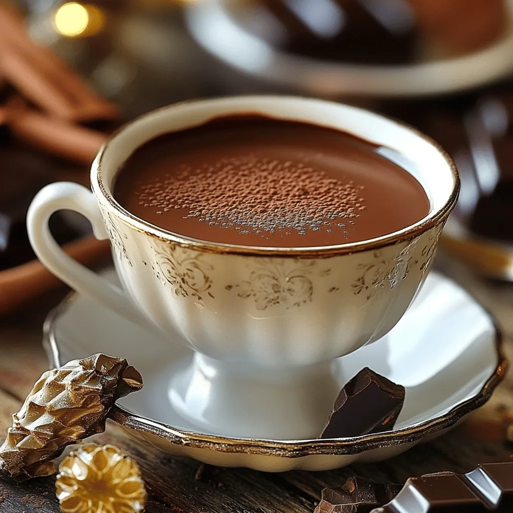 Italienische heiße Schokolade cremig und köstlich erleben