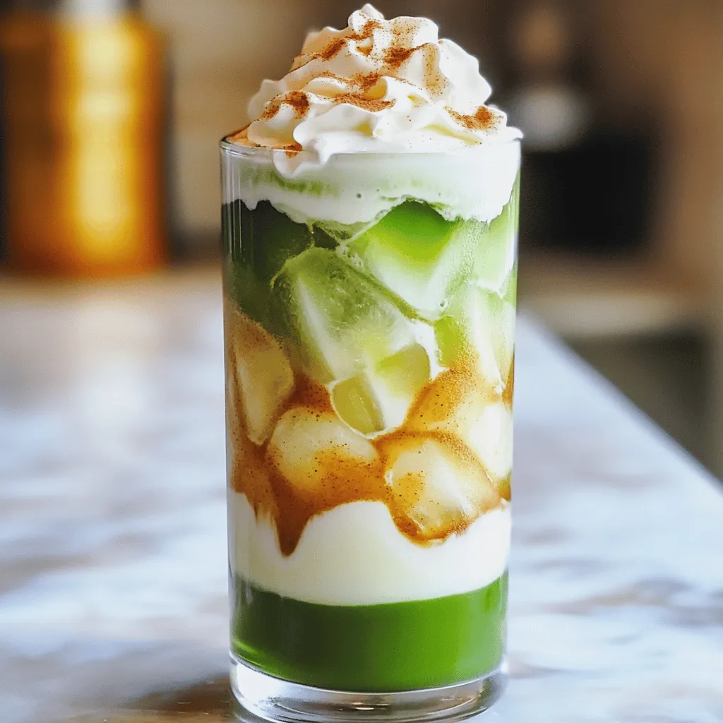 Um einen Iced Brown Sugar Matcha Latte zuzubereiten, brauchst du einige einfache Zutaten.