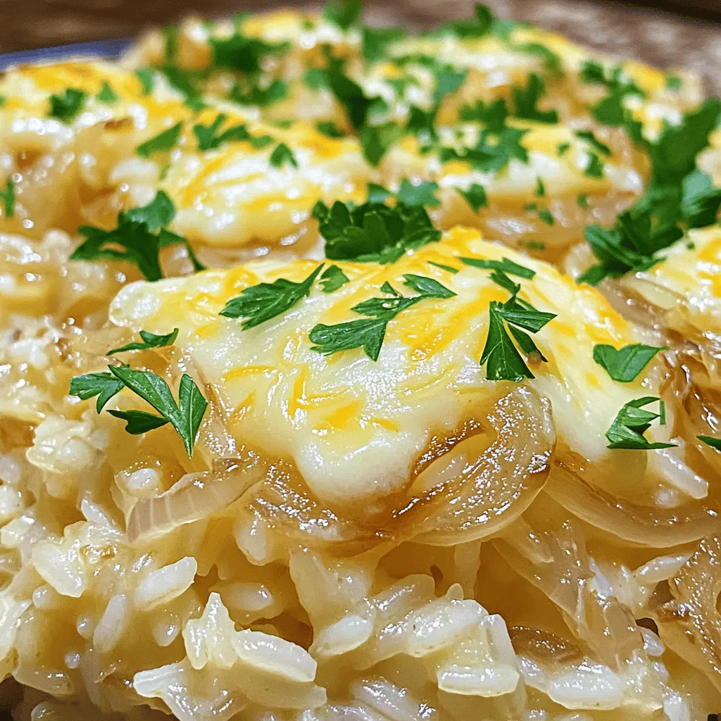 Französische Zwiebelsuppe Reis Einfaches Rezept