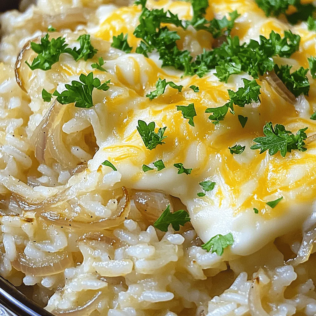 Für das Rezept Französische Zwiebelsuppe Reis benötigst du folgende Zutaten: