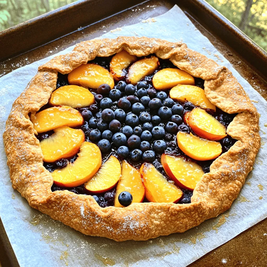 Peach Blueberry Galette Schneller Genuss für jeden Anlass