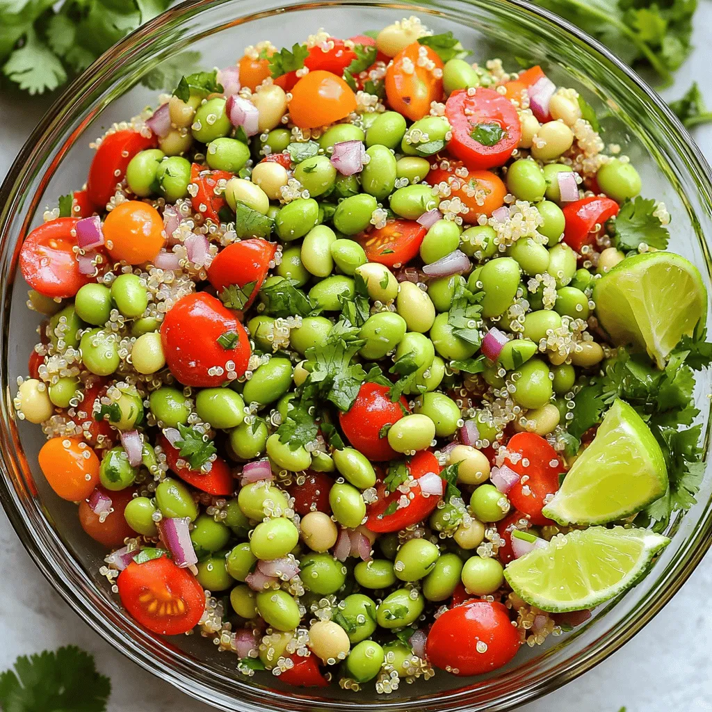 Quinoa Edamame Salad Nährstoffreiche Mischung