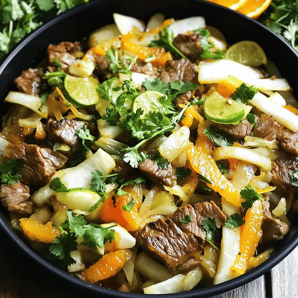 Low-Carb Cabbage and Beef Stir Fry Schnelles Gericht