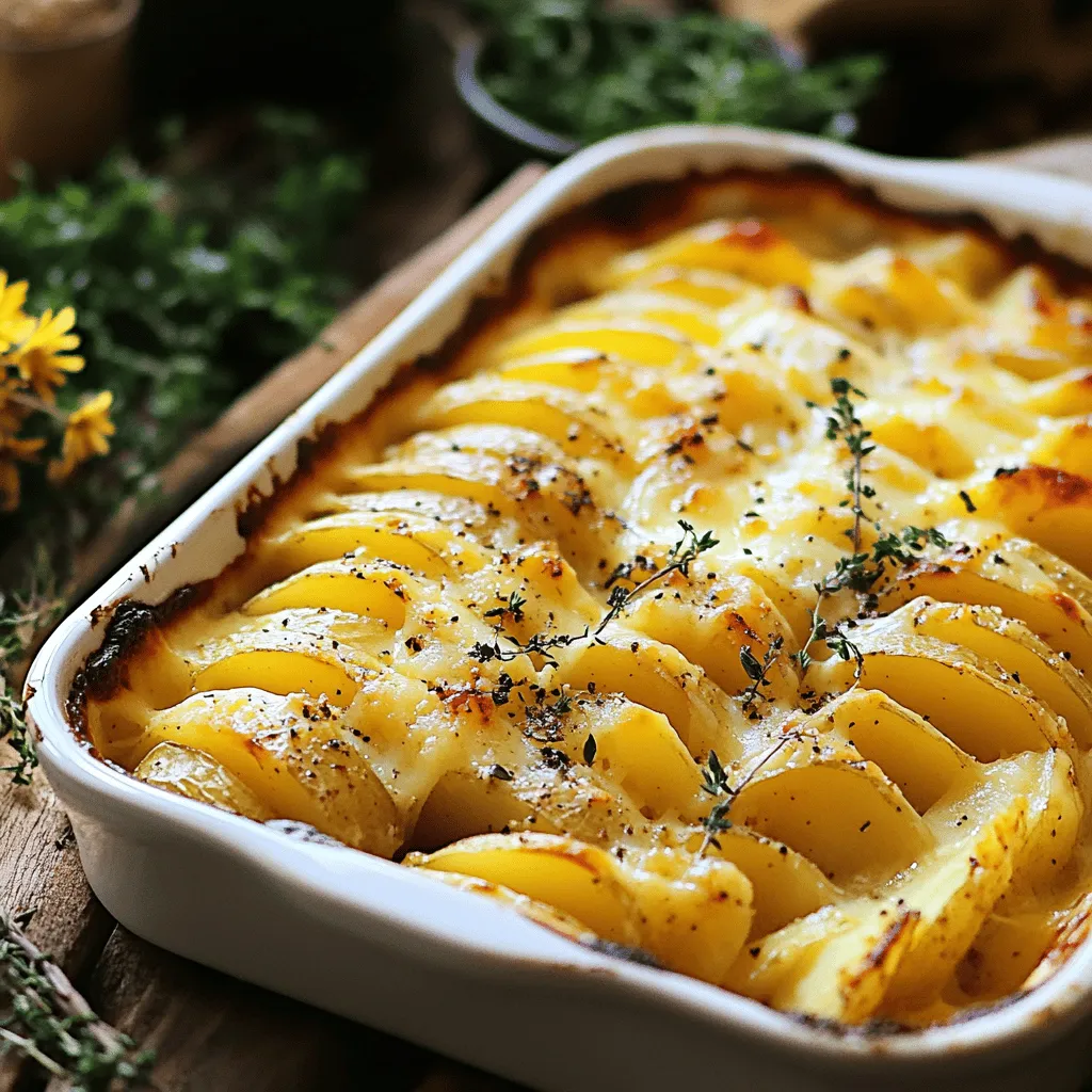 Für leckere Käseüberbackene Kartoffeln benötigst du einige einfache Zutaten. Hier sind die Hauptzutaten: