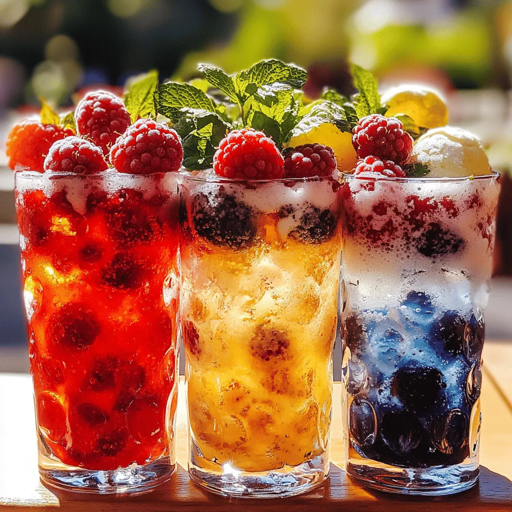 Berry Italian Cream Soda Frisch und Einfache Zubereitung