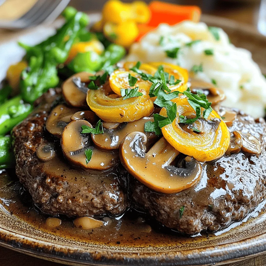 Old-Fashioned Salisbury Steak mit Reichem Pilz-Gravy