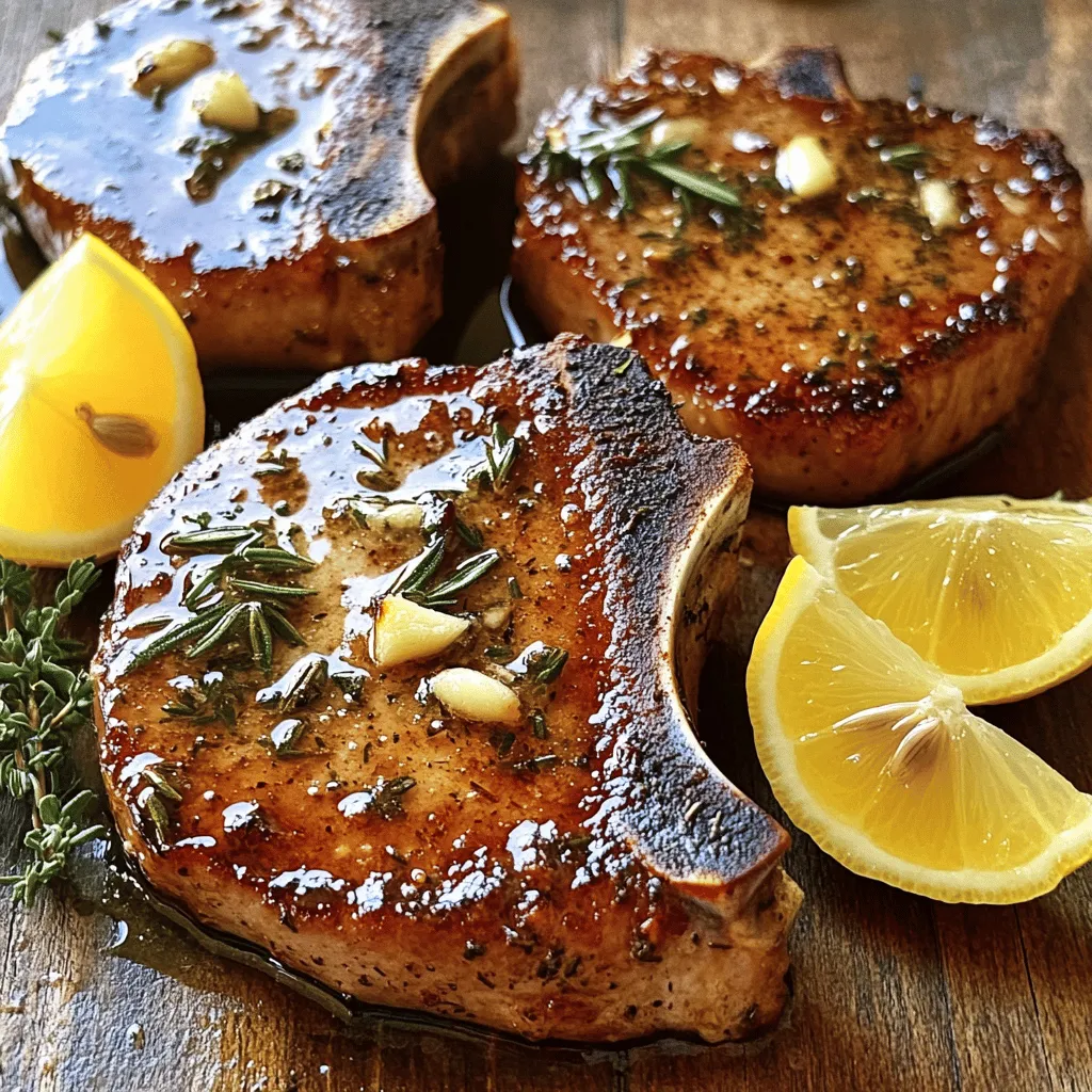 Knoblauchbutter Schweinekoteletts saftig und einfach