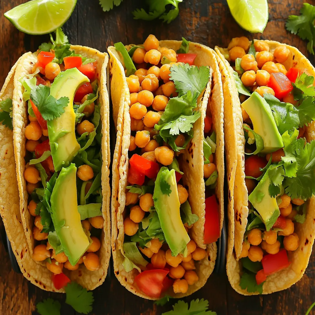 Air Fryer Crispy Chickpea Tacos Lecker und Einfach