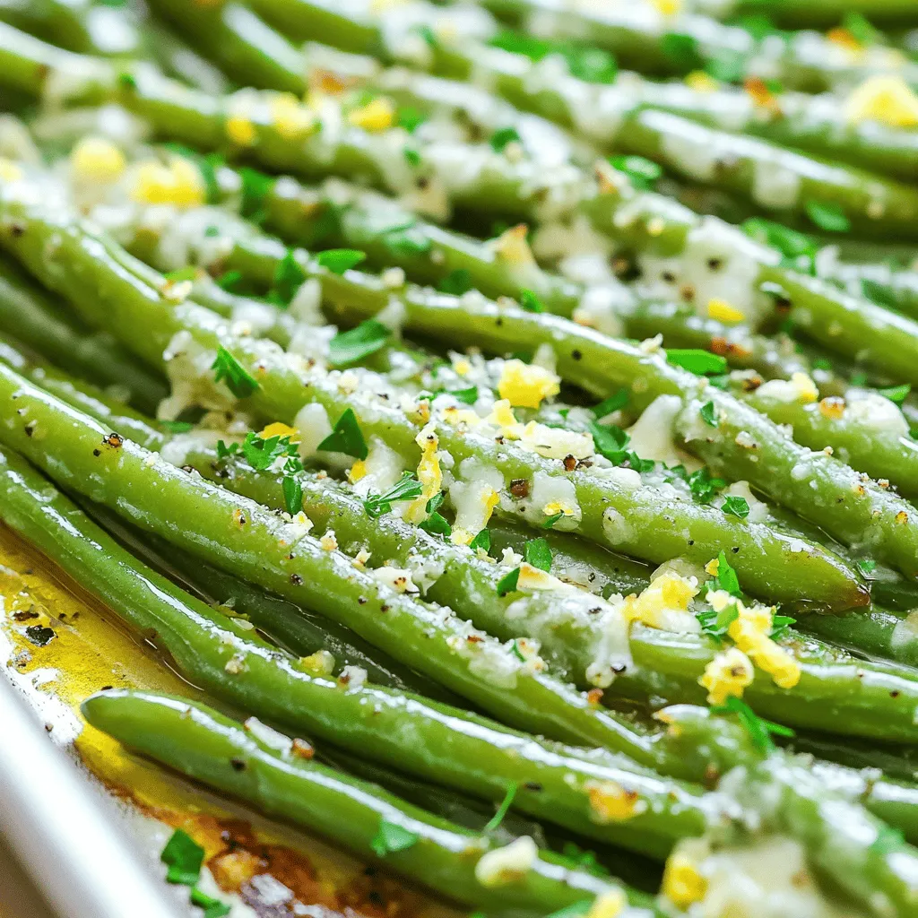 Roasted Garlic Parmesan Green Beans Göttlicher Genuss