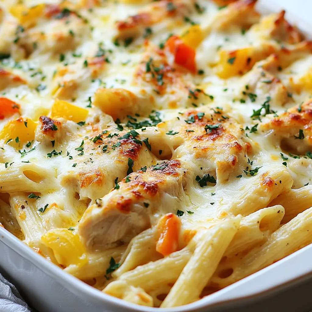 Cajun Chicken Alfredo Bake Schnelles und leckeres Gericht