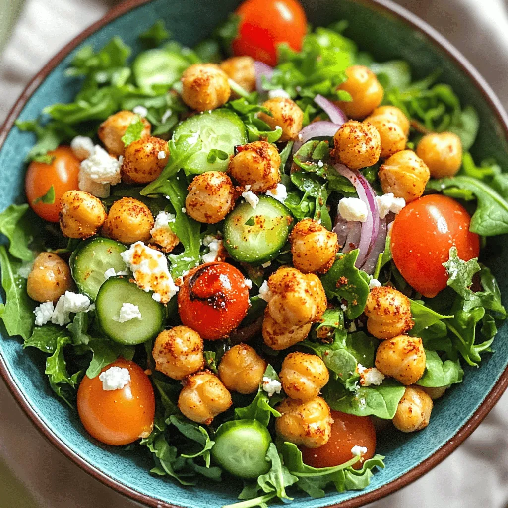 Knuspriger Kichererbsensalat Einfaches und Gesundes Rezept