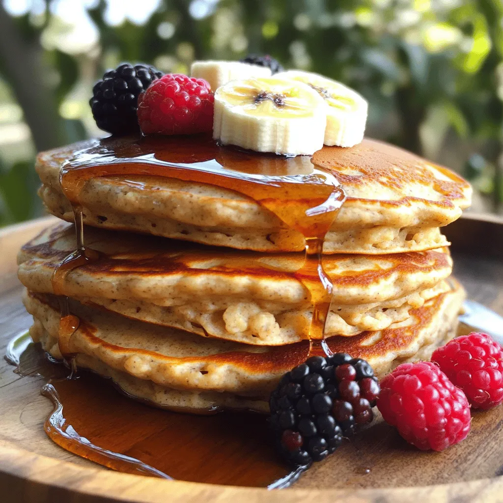 Leckere Banana Oatmeal Pancakes Schnelles Rezept