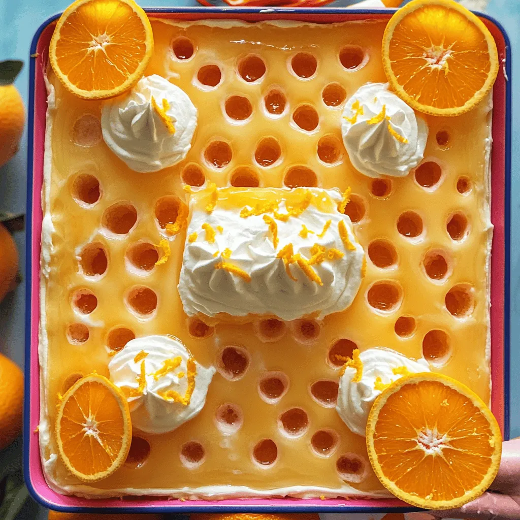 Orange Crush Poke Cake Lecker und Erfrischend