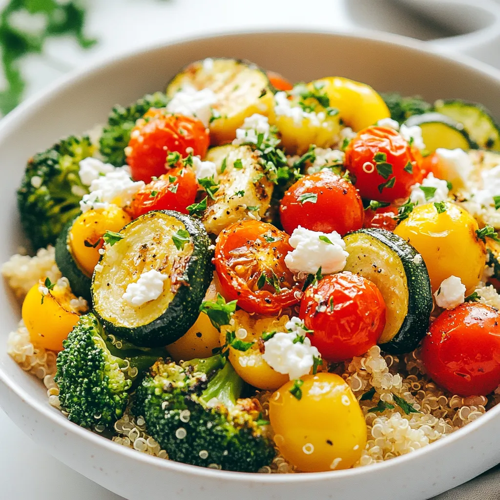 Roasted Veggie Quinoa Bowls Gesunde und einfache Mahlzeit