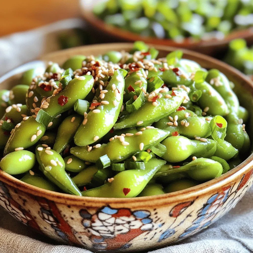 Würzige Knoblauch-Edamame Einfach und Lecker Genießen