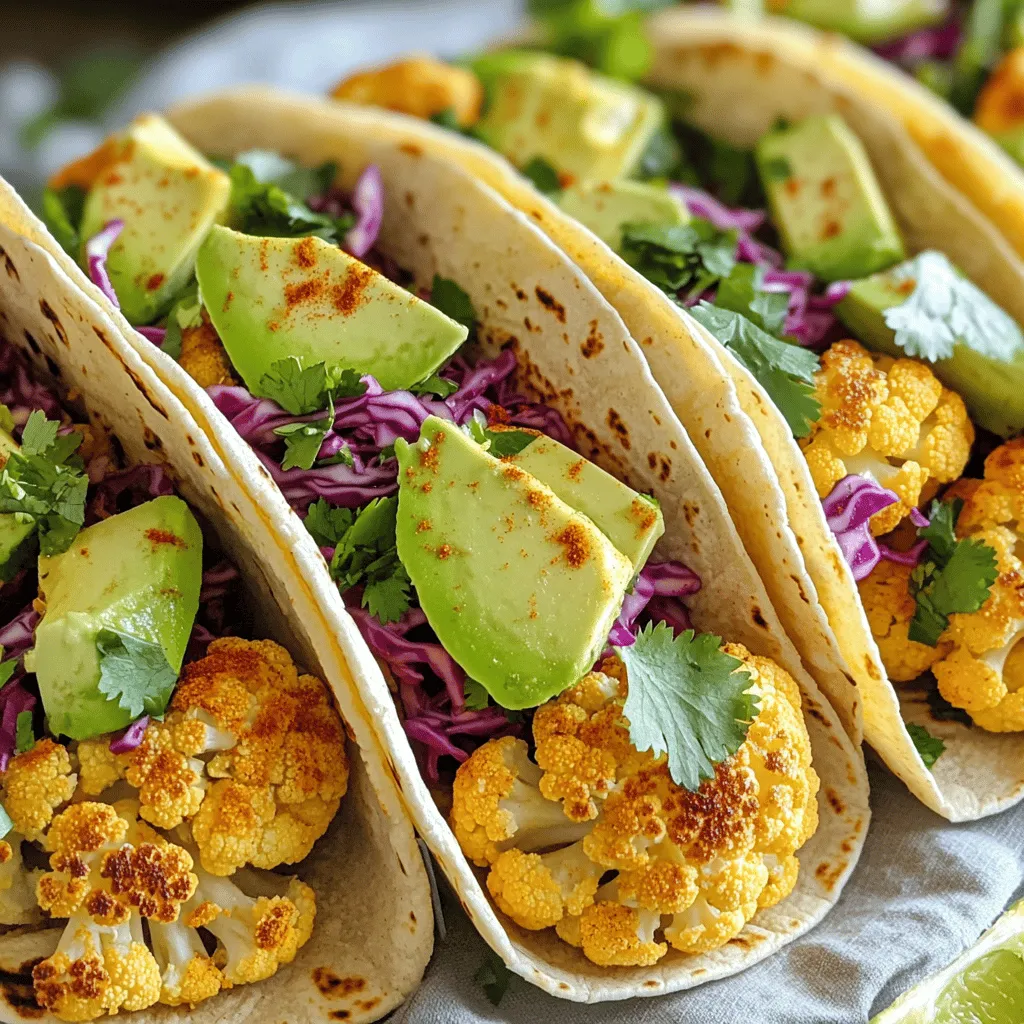 Roasted Cauliflower Tacos Einfach und Lecker Genießen