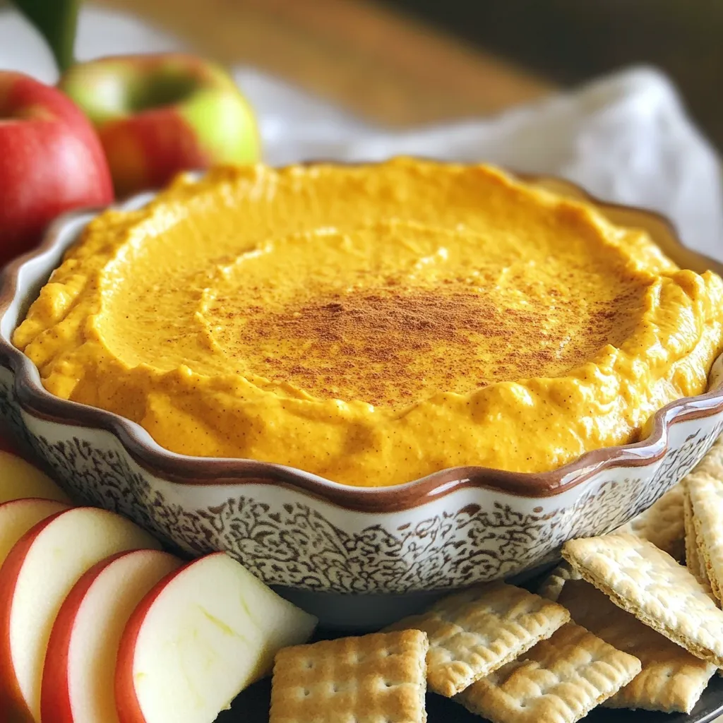 Kürbis-Gewürz-Cheesecake-Dip verführerischer Genuss